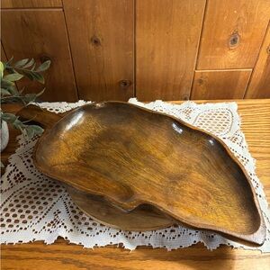 Vintage Monkey Pod Wooden Serving Tray